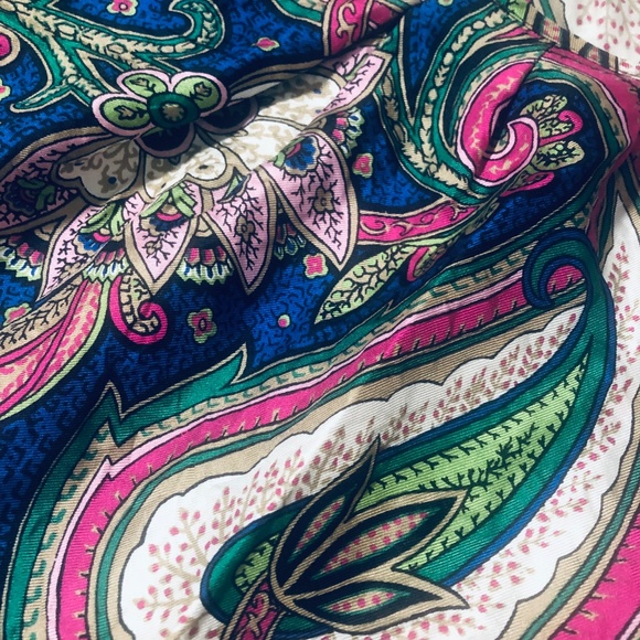 Talbots Paisley Sleveless Silk top - Picture 5 of 8